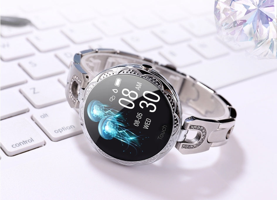 ✨ Fashion Women’s Smart Watch – Waterproof Fitness Tracker with Heart Rate Monitor & Stylish Design