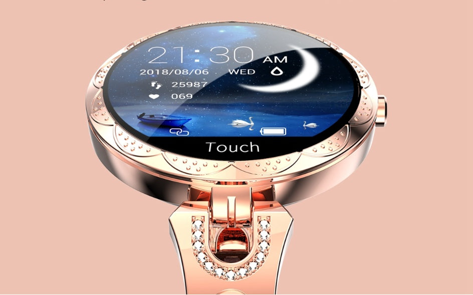 ✨ Fashion Women’s Smart Watch – Waterproof Fitness Tracker with Heart Rate Monitor & Stylish Design