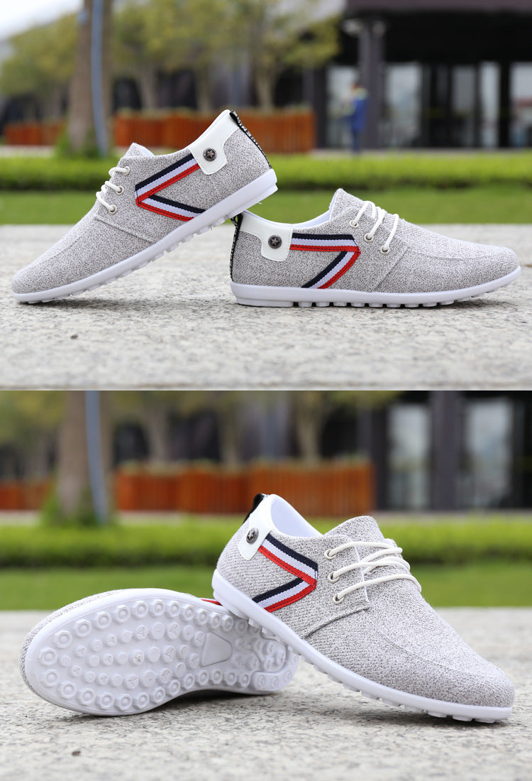 Men’s Soft-Soled Canvas Shoes – Casual Sports & Leisure Slip-On Loafers