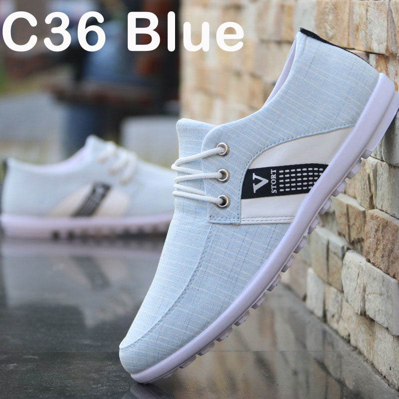 Men’s Soft-Soled Canvas Shoes – Casual Sports & Leisure Slip-On Loafers
