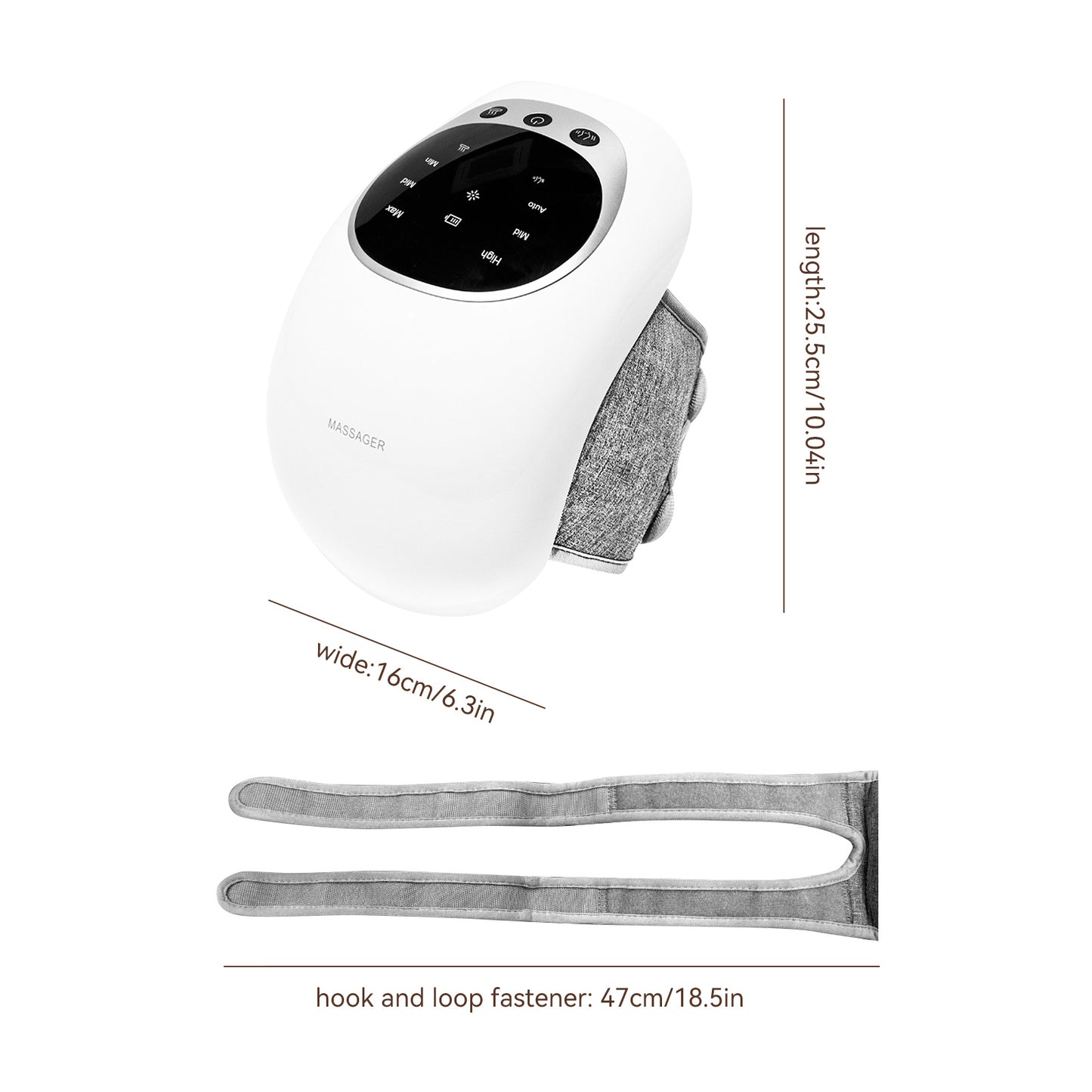 Wireless Knee Massager with Heat, Vibration & LED Therapy