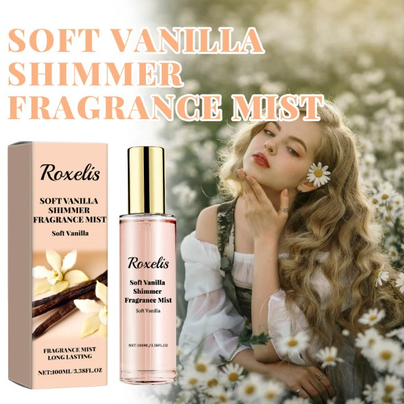 Roxelis Nude Vanilla Glitter Eau De Parfum Spray – Long-Lasting Luxury Fragrance for Women