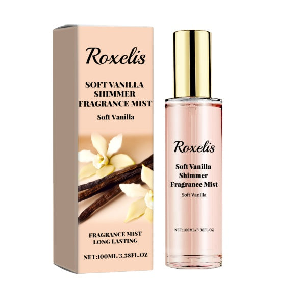 Roxelis Nude Vanilla Glitter Eau De Parfum Spray – Long-Lasting Luxury Fragrance for Women