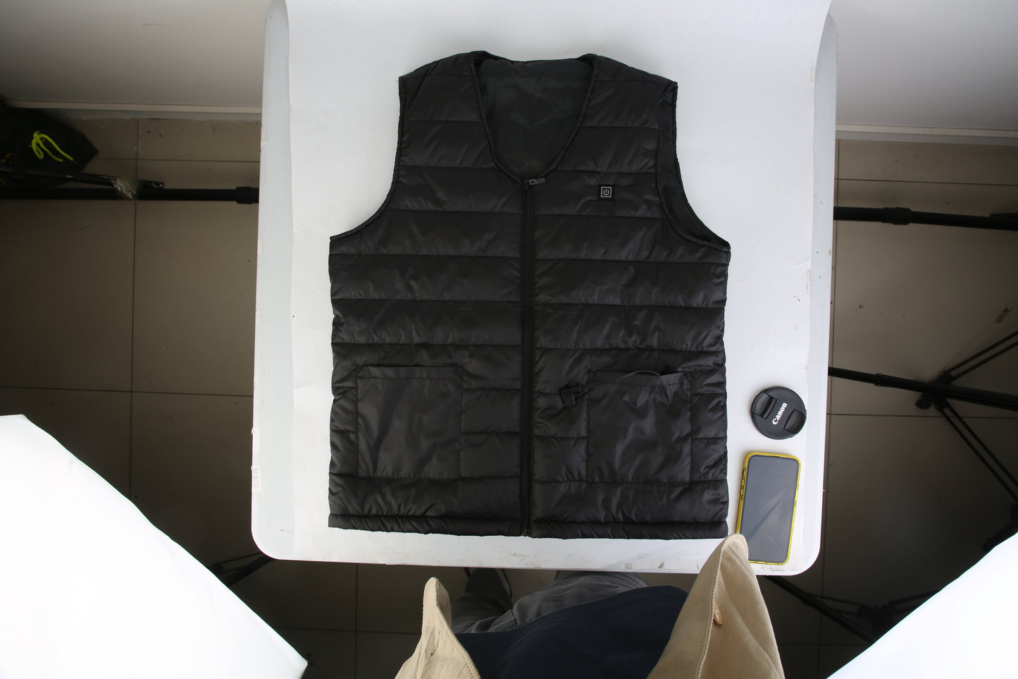 USB Heated Vest with 10 Heating Pads – Adjustable Electric Jacket for Men & Women.