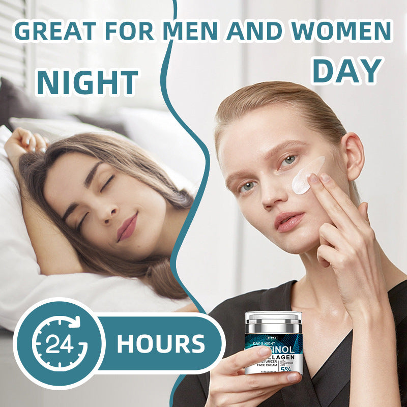 Advanced Retinol Collagen Cream For Face With 5 Hyaluronic Acid Anti-Aging Cream Anti Wrinkle Reduce Fine Lines Lifting And Firming Cream 24-Hour Facial Care Suitable For All Skin Types