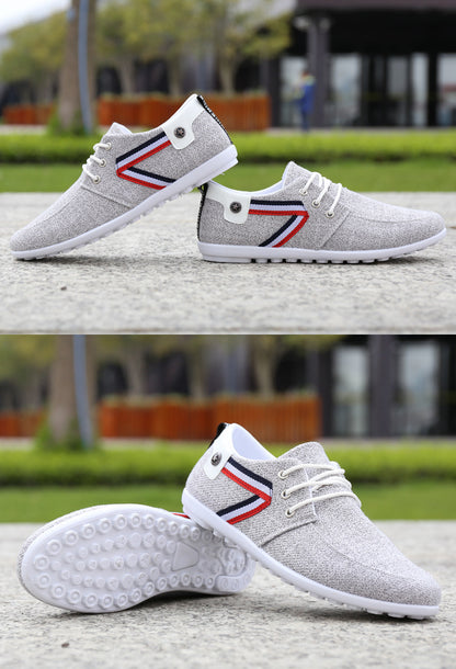 Men’s Soft-Soled Canvas Shoes – Casual Sports & Leisure Slip-On Loafers