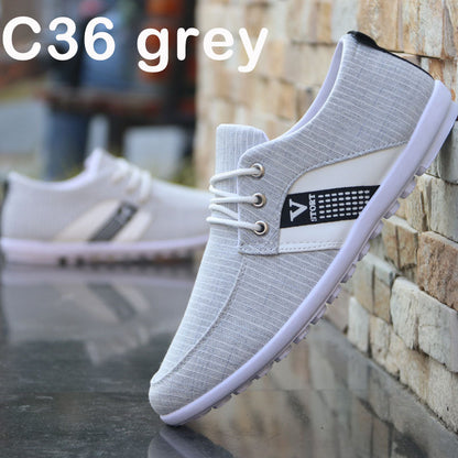 Men’s Soft-Soled Canvas Shoes – Casual Sports & Leisure Slip-On Loafers
