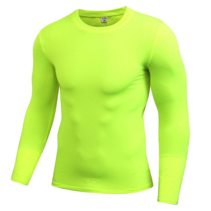 Men’s Blank Long Sleeve Compression Top – Athletic Base Layer Shirt for Training & Sports