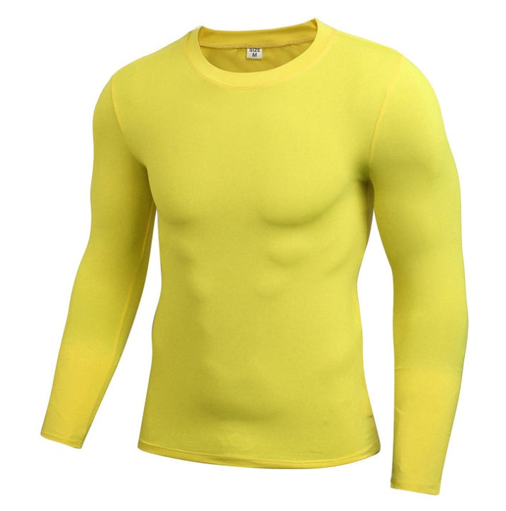 Men’s Blank Long Sleeve Compression Top – Athletic Base Layer Shirt for Training & Sports