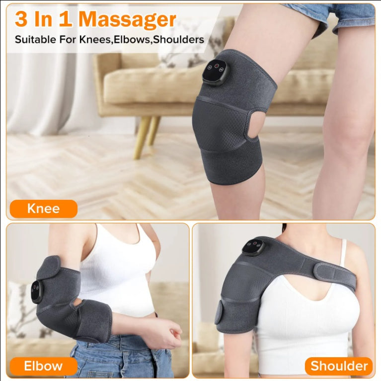 Versatile Knee & Leg Massager with Heat & Vibration Therapy
