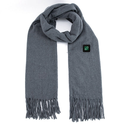 Electric Heated Winter Scarf – USB Rechargeable Neck Wrap with 3 Heating Modes | Unisex Heated Shawl for Outdoor Cycling, Skiing & Skating